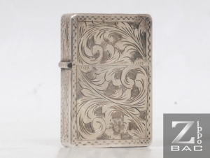 MS 150. Zippo bạc khối Italy - Bạc Ý "Venetian" - hàng cổ, chưa qua sử dụng