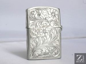 MS 168. Zippo bạc Ý hoa văn Venetian 1960s