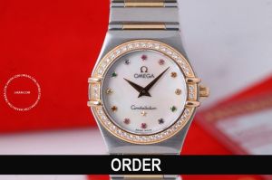 Đồng hồ Omega Constellation Iris Multi Stone Steel & Gold 1358.79.00