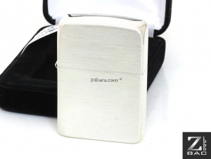 MS 202. Zippo bạc khối xỏ chỉ, dáng cổ 1941 chính hãng - New in Box (có hộp nhung trưng bày)