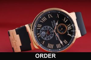 Đồng hồ Ulysse Nardin Maxi Marine Chronometer 43 mm Vàng hồng 266-67