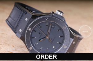 Đồng hồ Hublot Big Bang Black Dial Black Ceramic 38 mm 365.CM.1110.LR