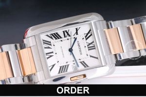 Đồng hồ Cartier Tank Anglaise XL Stainless Steel & Rose Gold 3507