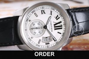 Đồng hồ Cartier Calibre Stainless Steel Automatic Silver Dial W7100037
