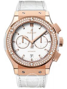 Đồng Hồ Hublot Classic Fusion Chronograph King Gold Opalin Diamonds 42mm 541.oe.2080.lr.1104