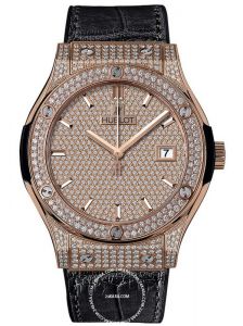 Đồng Hồ Hublot Classic Fusion King Gold Full Pave 42mm 542.ox.9010.lr.1704