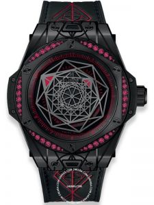 Đồng Hồ Hublot One Click Big Bang Sang Bleu All Black Red 39mm 465.CS.1119.VR.1202.MXM18