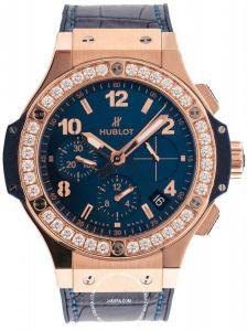 Đồng Hồ Hublot Big Bang Gold Blue Diamonds 41mm 341.PX.7180.LR.1204