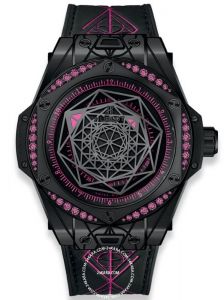 Đồng Hồ Hublot One Click Big Bang Sang Bleu All Black Pink 39mm 465.CS.1119.VR.1233.MXM18