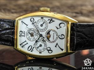 Đồng hồ Franck Muller Cintree Curvex Quantieme Perpetual Calendar gold 18k