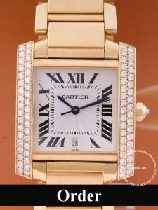 Đồng hồ Cartier Tank Francaise Gold with bracelet 1840