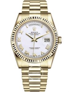 Đồng hồ Rolex Day-Date 118238-0122 White Index 36