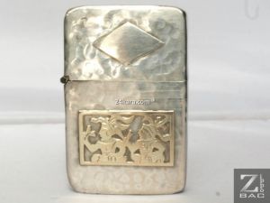 MS 205 - Zippo bạc khối Guatemala