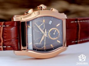 Đồng hồ Bulova Accutron 27B63 - Vàng hồng - dây da (HẾT HÀNG)